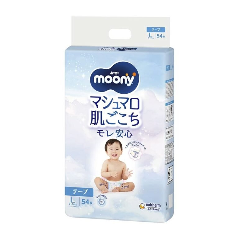 MOONY Marshmallow Skin Feel Toddler Diaper Large Size Tape Type 54 Sheets